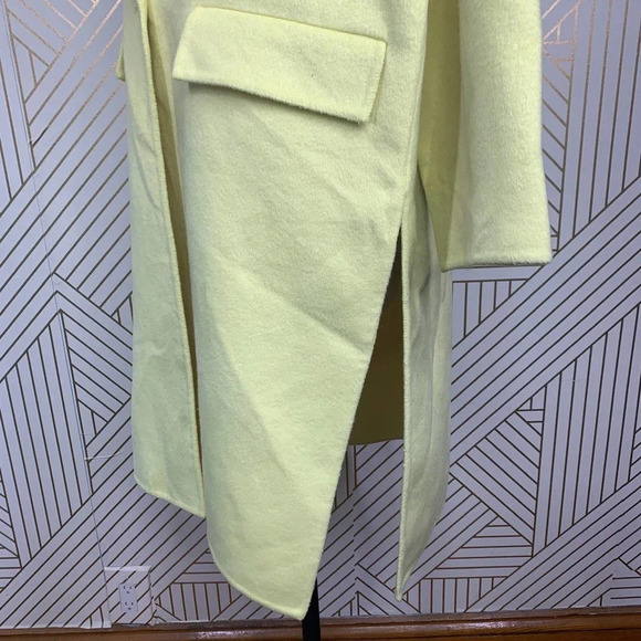 Zara‎ Oversized Wool Blend Coat Jacket in Yellow Blogger Fav Size US Small - Picture 8 of 12